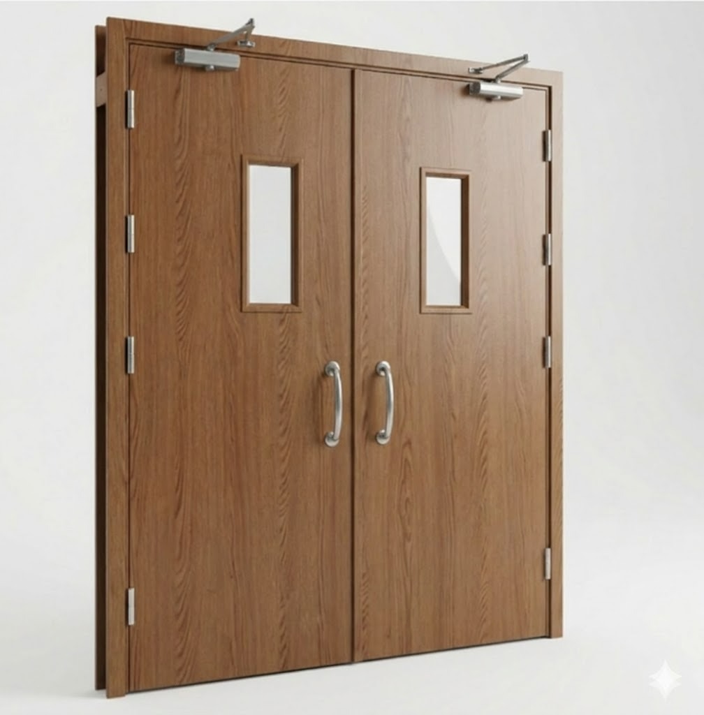 Wood Finish Steel Doors
